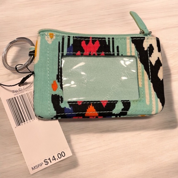 New 2 PC Vera Bradley Mint Multi-Color ID Case  and Lanyard - Picture 2 of 7